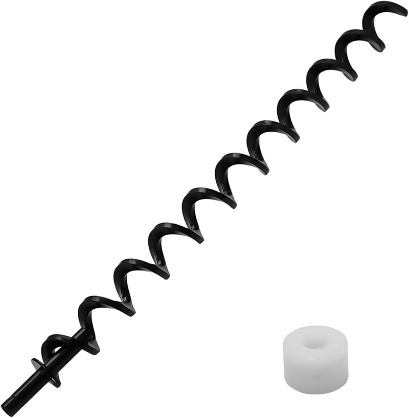 COMVIEE 19 1/2" Auger Shaft Screw Replacement Parts for Pit Boss 820 Series Pellet Grills, Auger Flighting Shaft & Auger Motor Bushing for Pit Boss 820D 820D3 820S 820SC 820FB 820XL, Replace Part 74070 - Image 1